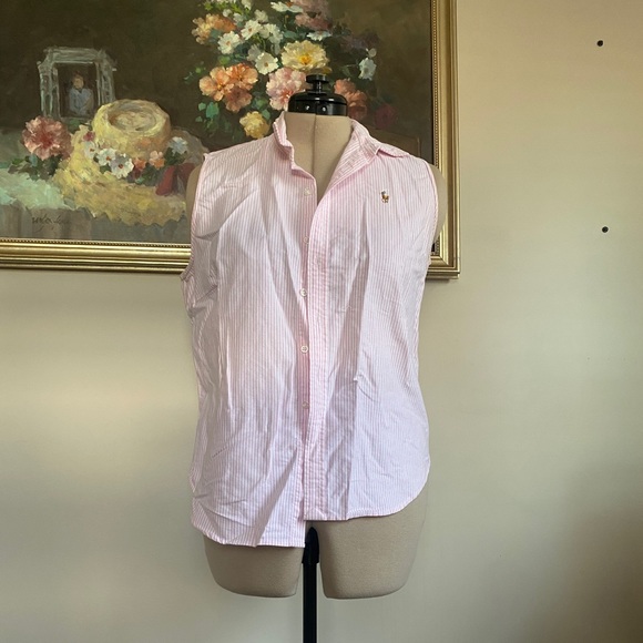 Ralph Lauren striped cotton button down shirt - Picture 7 of 9